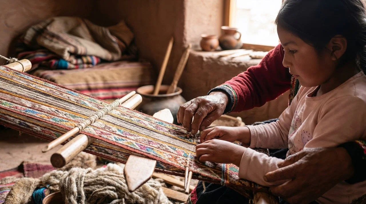 Tkactwo — warsztat tkacki praca