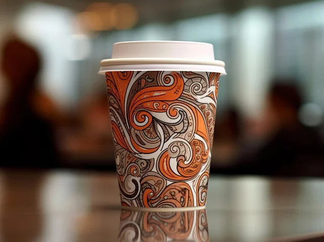 Spokojny poranek z kawą w mieście